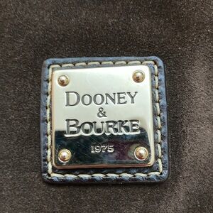Dooney & Bourke wristlet- choc sueded leather EUC clean interior- is chocolate